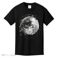 Black And White Disco Ball Club Retro Kids T-Shirt thumb 0
