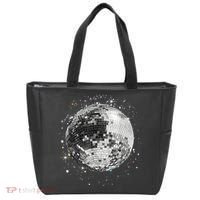 Black And White Disco Ball Club Retro Tote Bag thumb 0