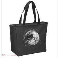 Black And White Disco Ball Club Retro Tote Bag thumb 2