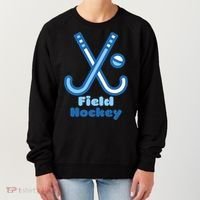 Blue And White Field Hockey Sticks Ball Meaningful Gift Women's Sweatshirt thumb 0
