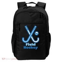 Blue And White Field Hockey Sticks Ball Meaningful Gift Backpack thumb 0