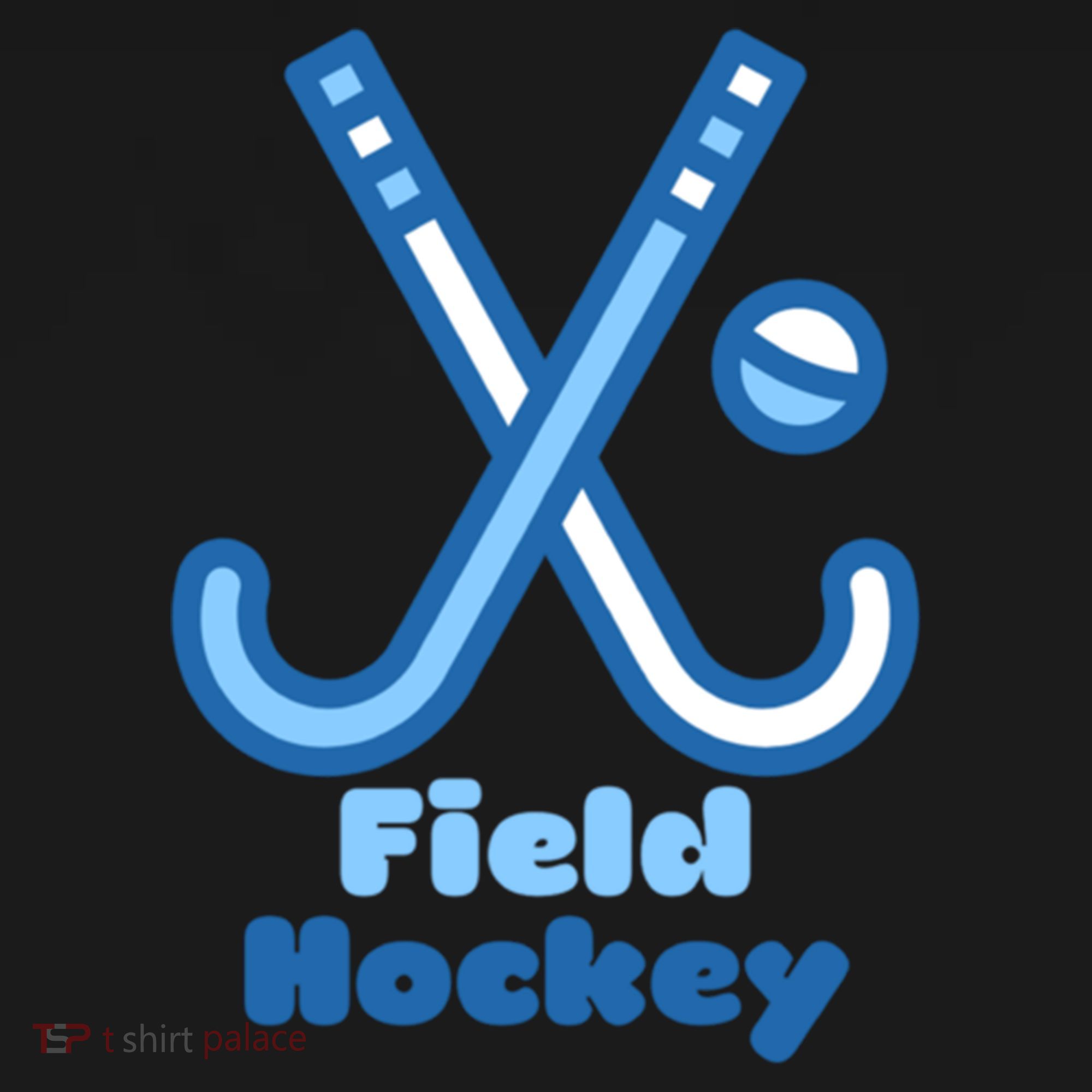 Blue And White Field Hockey Sticks Ball Meaningful Gift Women's Hoodie