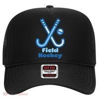 Blue And White Field Hockey Sticks Ball Meaningful Gift Hat thumb 0