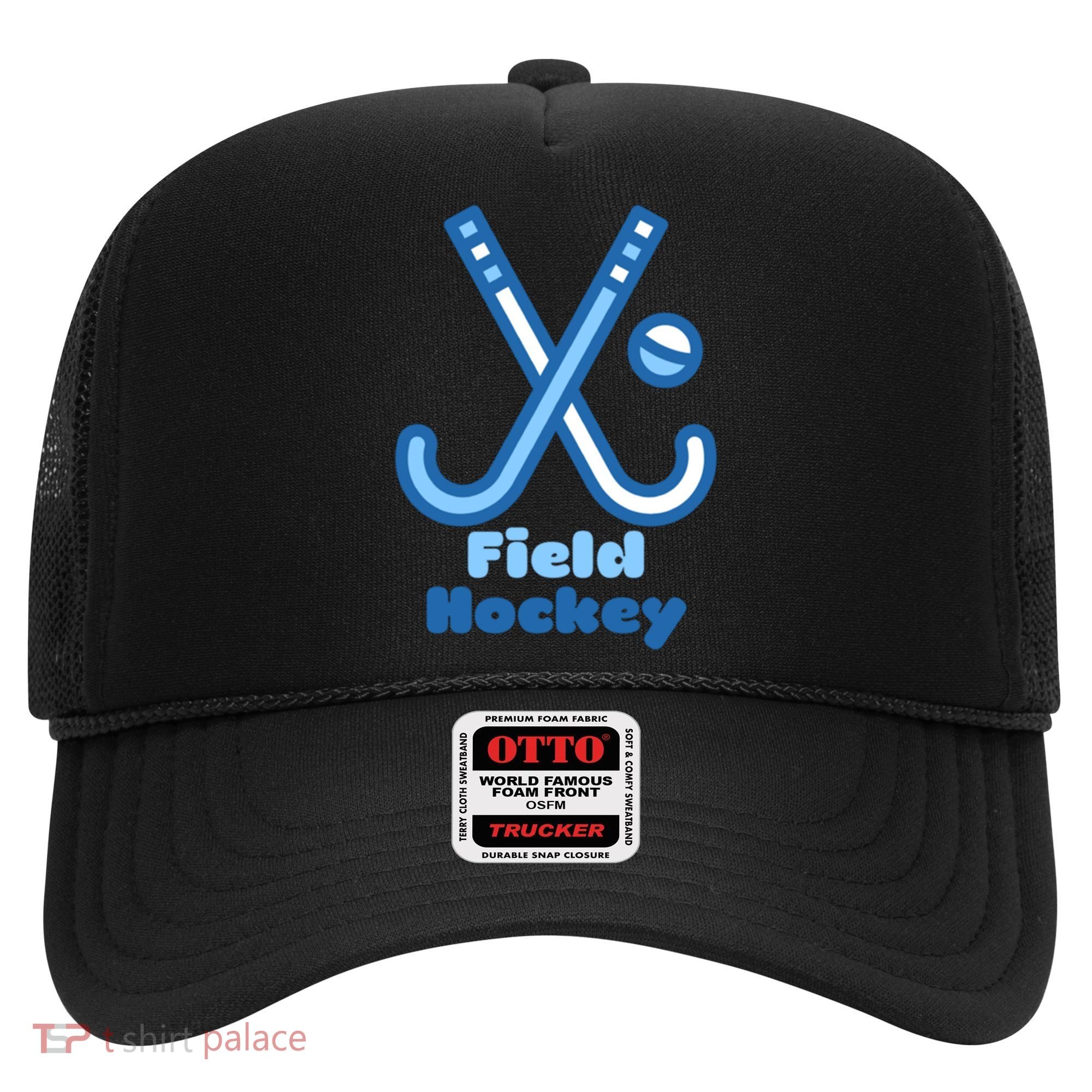 Blue And White Field Hockey Sticks Ball Meaningful Gift Hat