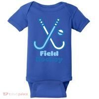 Blue And White Field Hockey Sticks Ball Meaningful Gift Baby Bodysuit thumb 0