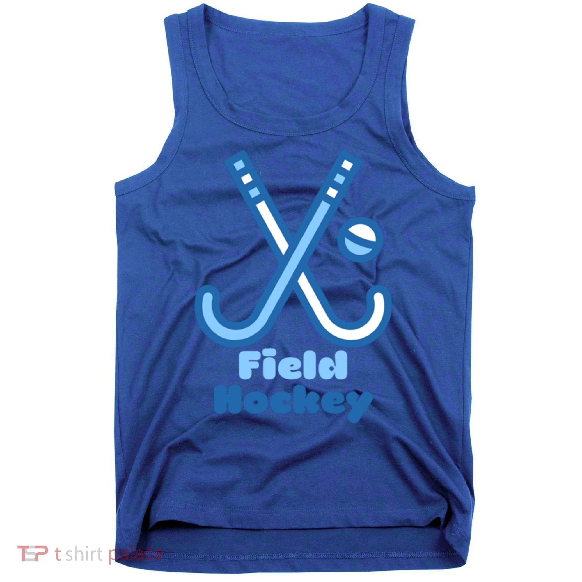 Blue And White Field Hockey Sticks Ball Meaningful Gift Tank Top