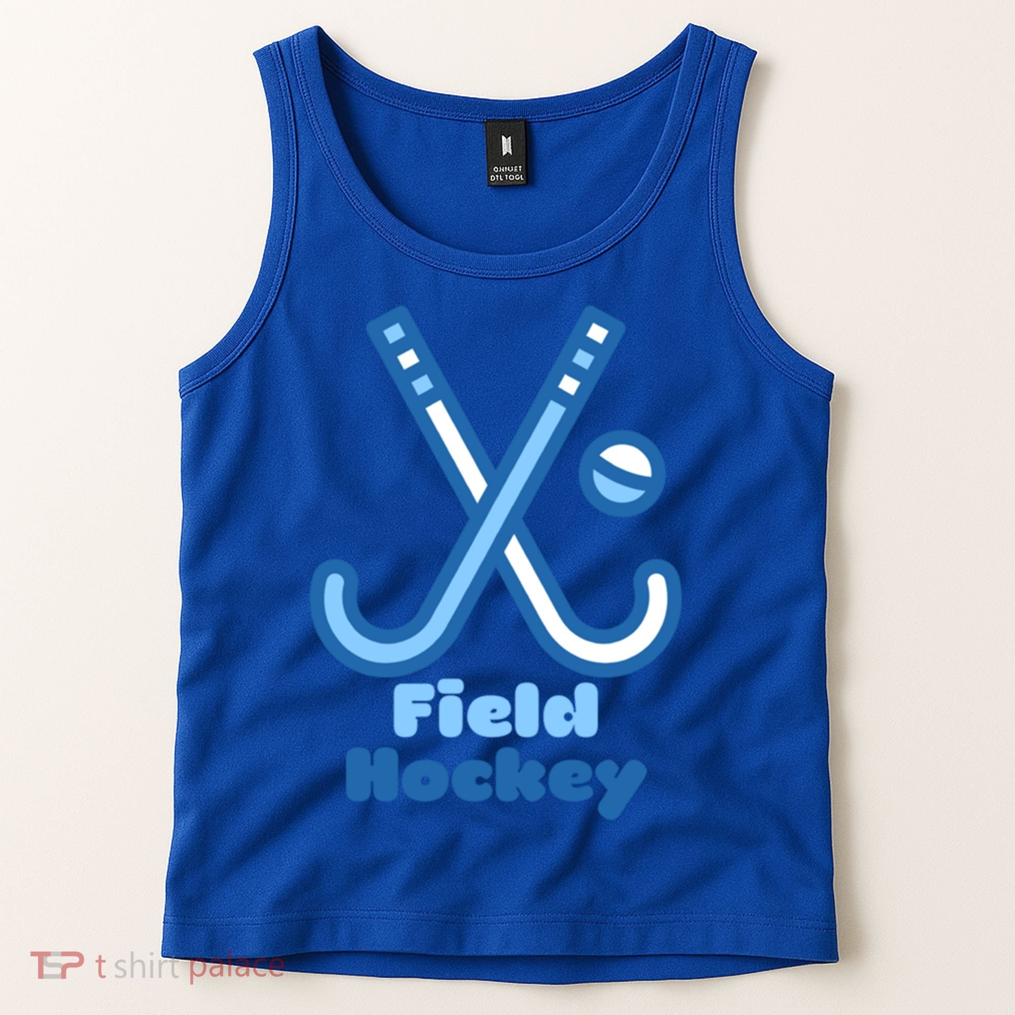 Blue And White Field Hockey Sticks Ball Meaningful Gift Tank Top