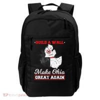 Build A Wall Make Ohio Great Again Funny State Gift Parody Backpack thumb 0