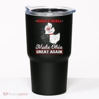 Build A Wall Make Ohio Great Again Funny State Gift Parody Tumbler thumb 0