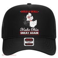 Build A Wall Make Ohio Great Again Funny State Gift Parody Hat thumb 0