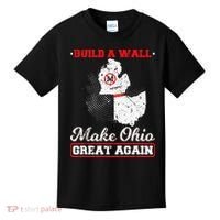 Build A Wall Make Ohio Great Again Funny State Gift Parody Kids T-Shirt thumb 0