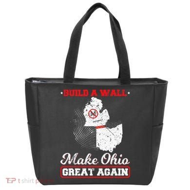 Build A Wall Make Ohio Great Again Funny State Gift Parody Tote Bag