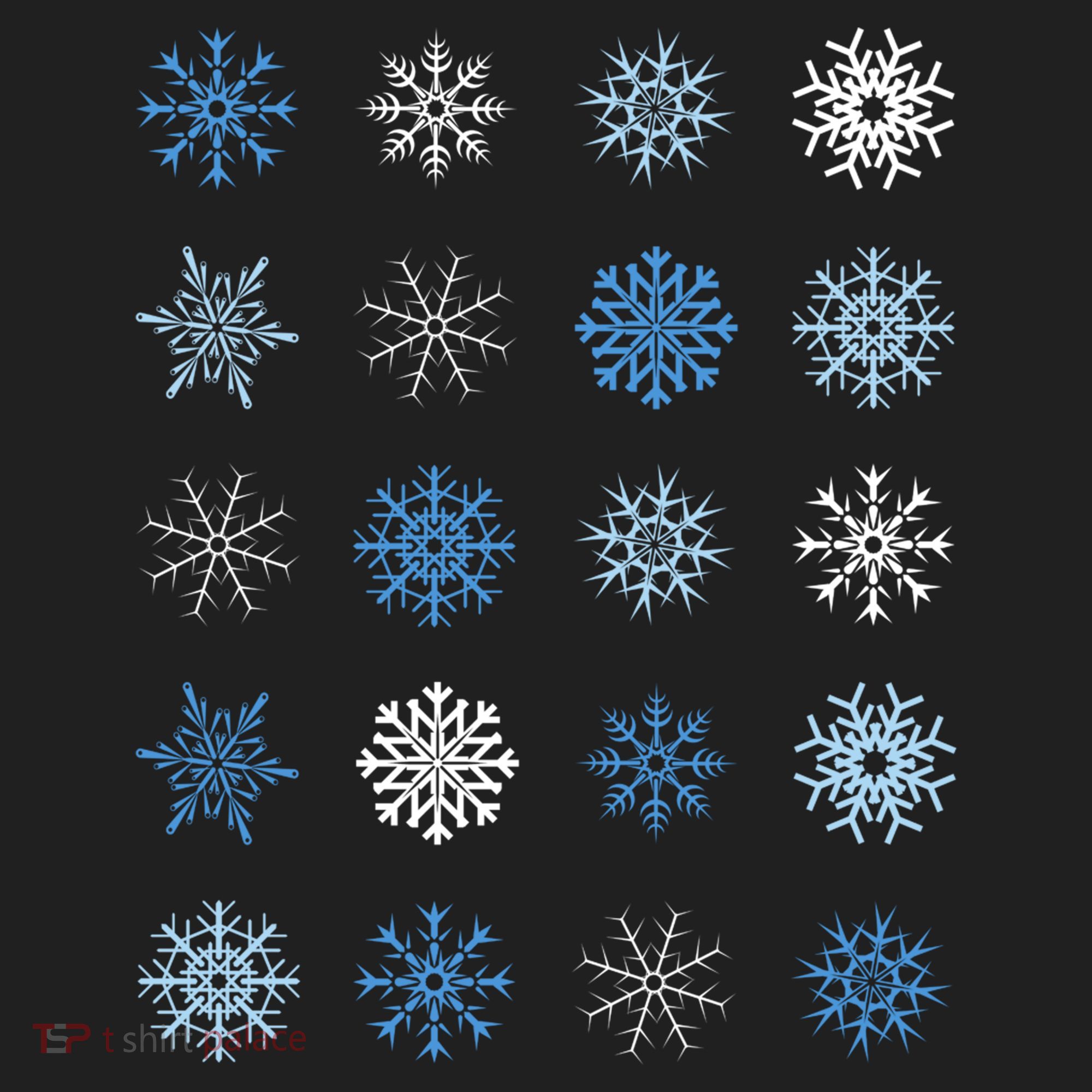 Blue And White Snowflakes Stacked Christmas Great Gift Beanie