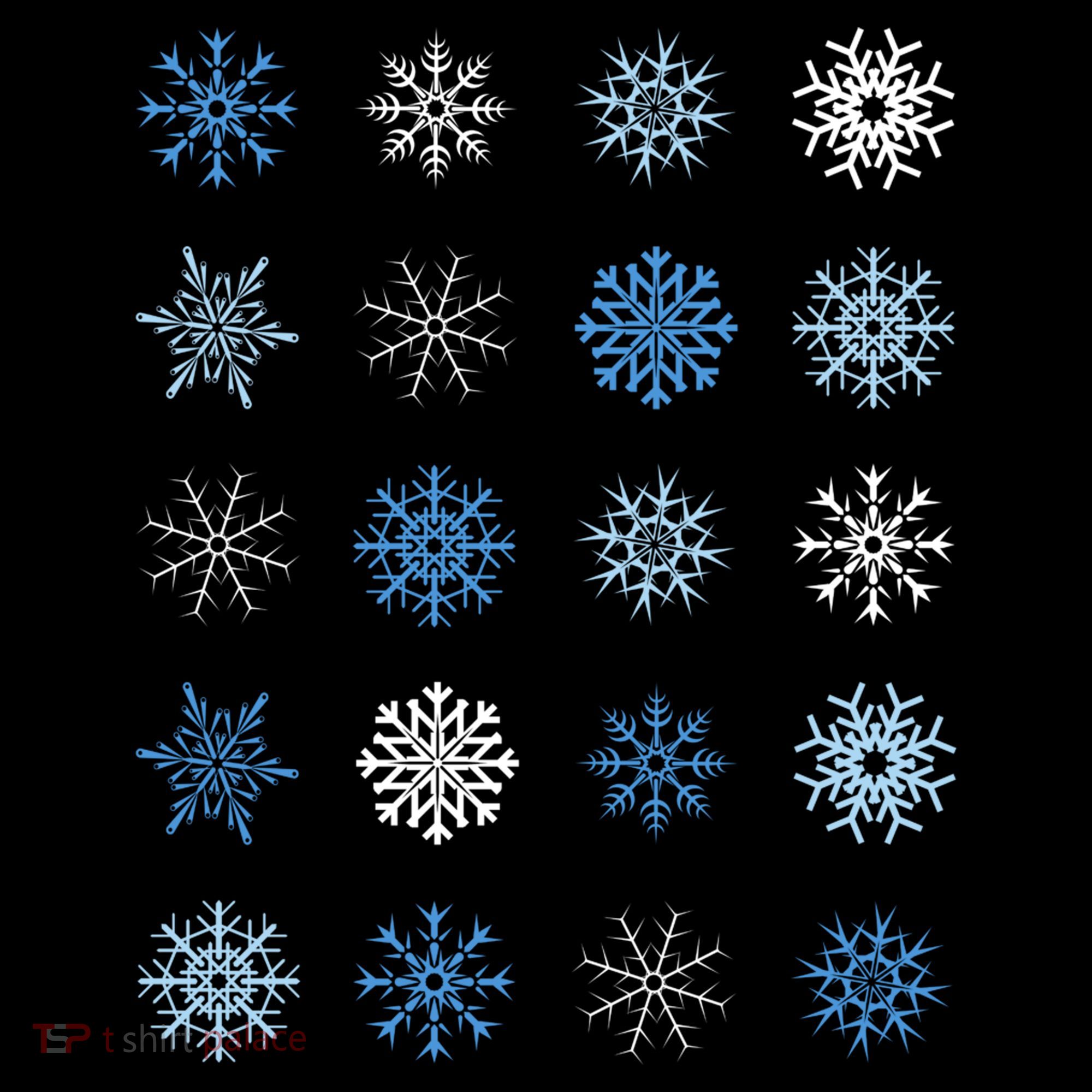 Blue And White Snowflakes Stacked Christmas Great Gift Women's Hoodie