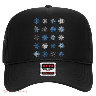 Blue And White Snowflakes Stacked Christmas Great Gift Hat