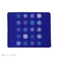 Blue And White Snowflakes Stacked Christmas Great Gift Mousepad thumb 0