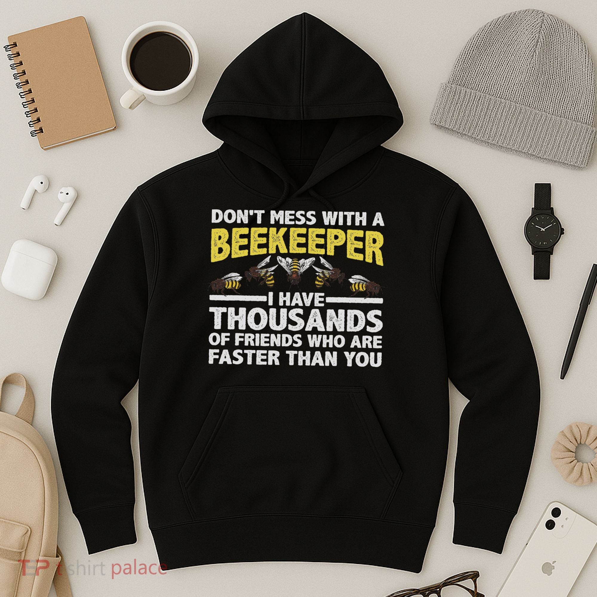 Beekeeper Art Women Beekeeping Honeybee Beehive Lover Hoodie