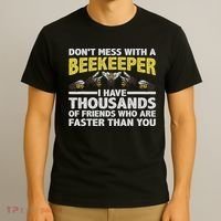 Beekeeper Art Women Beekeeping Honeybee Beehive Lover T-Shirt thumb 3