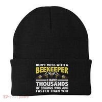 Beekeeper Art Women Beekeeping Honeybee Beehive Lover Beanie thumb 0