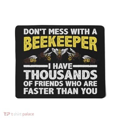 Beekeeper Art Women Beekeeping Honeybee Beehive Lover Mousepad