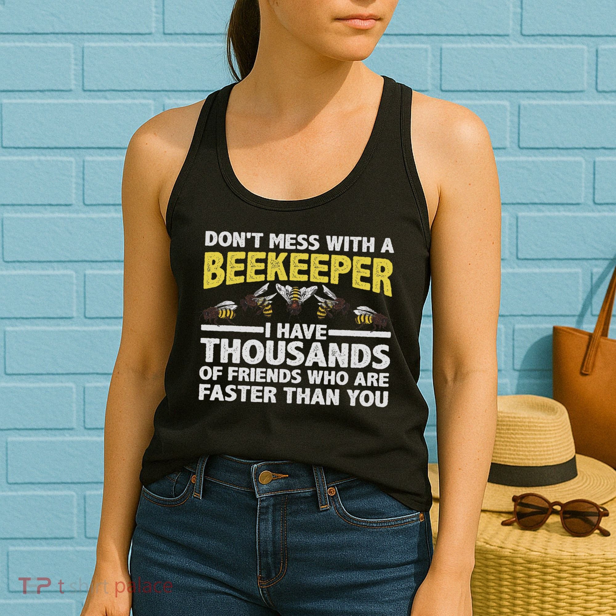 Beekeeper Art Women Beekeeping Honeybee Beehive Lover Women's Tank Top