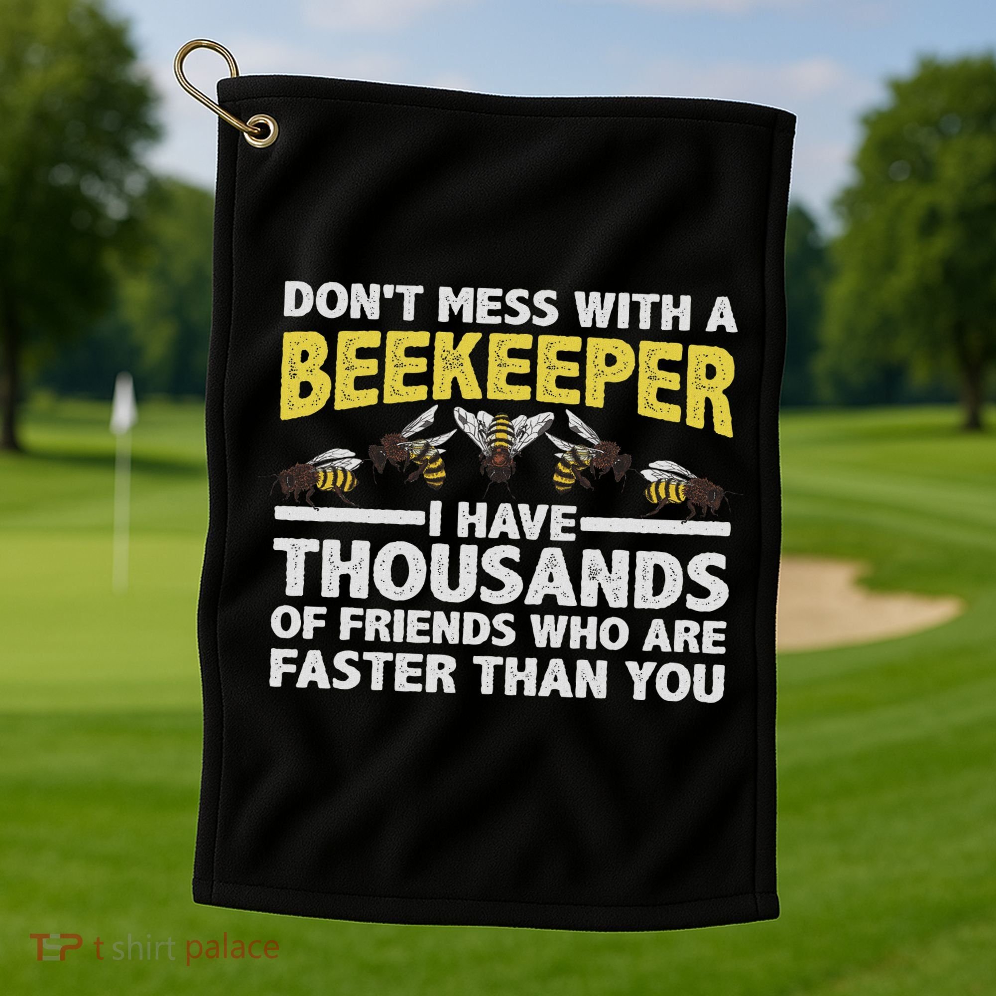 Beekeeper Art Women Beekeeping Honeybee Beehive Lover Golf Towel
