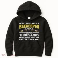 Beekeeper Art Women Beekeeping Honeybee Beehive Lover Kids Hoodie thumb 0