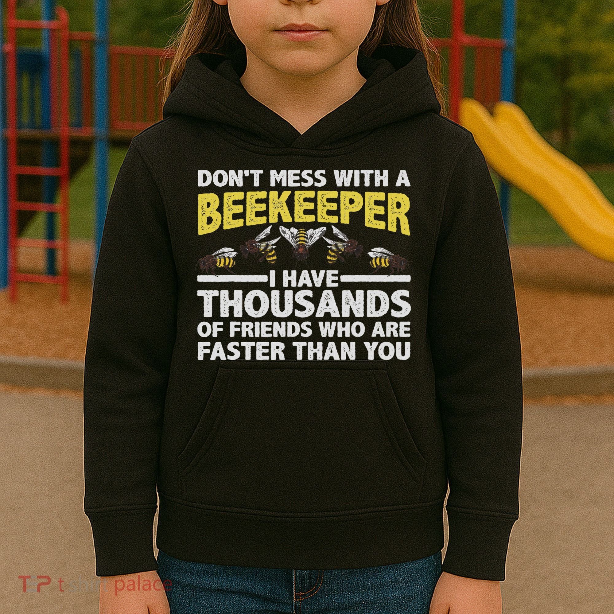 Beekeeper Art Women Beekeeping Honeybee Beehive Lover Kids Hoodie