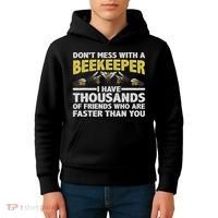 Beekeeper Art Women Beekeeping Honeybee Beehive Lover Kids Hoodie thumb 4