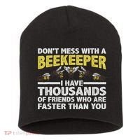 Beekeeper Art Women Beekeeping Honeybee Beehive Lover Short Acrylic Beanie thumb 0