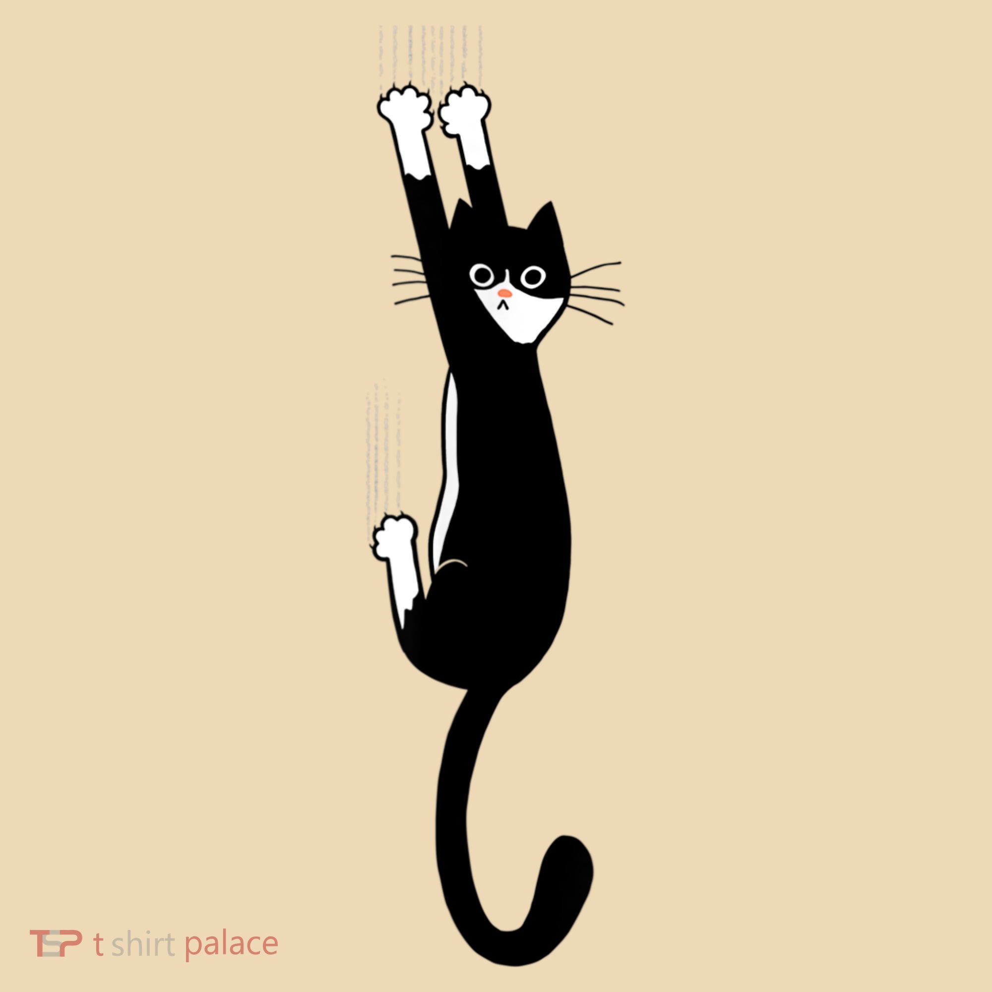 Black And White Cat Hanging On Funny Tuxedo Cat Lovers Tote Bag