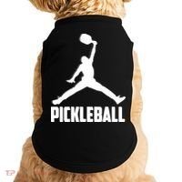 Black And White Pickleball Sports Logo Doggie Tank thumb 0