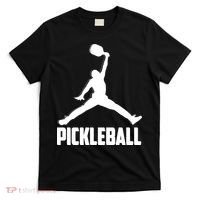 Black And White Pickleball Sports Logo T-Shirt thumb 0