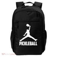 Black And White Pickleball Sports Logo Backpack thumb 0