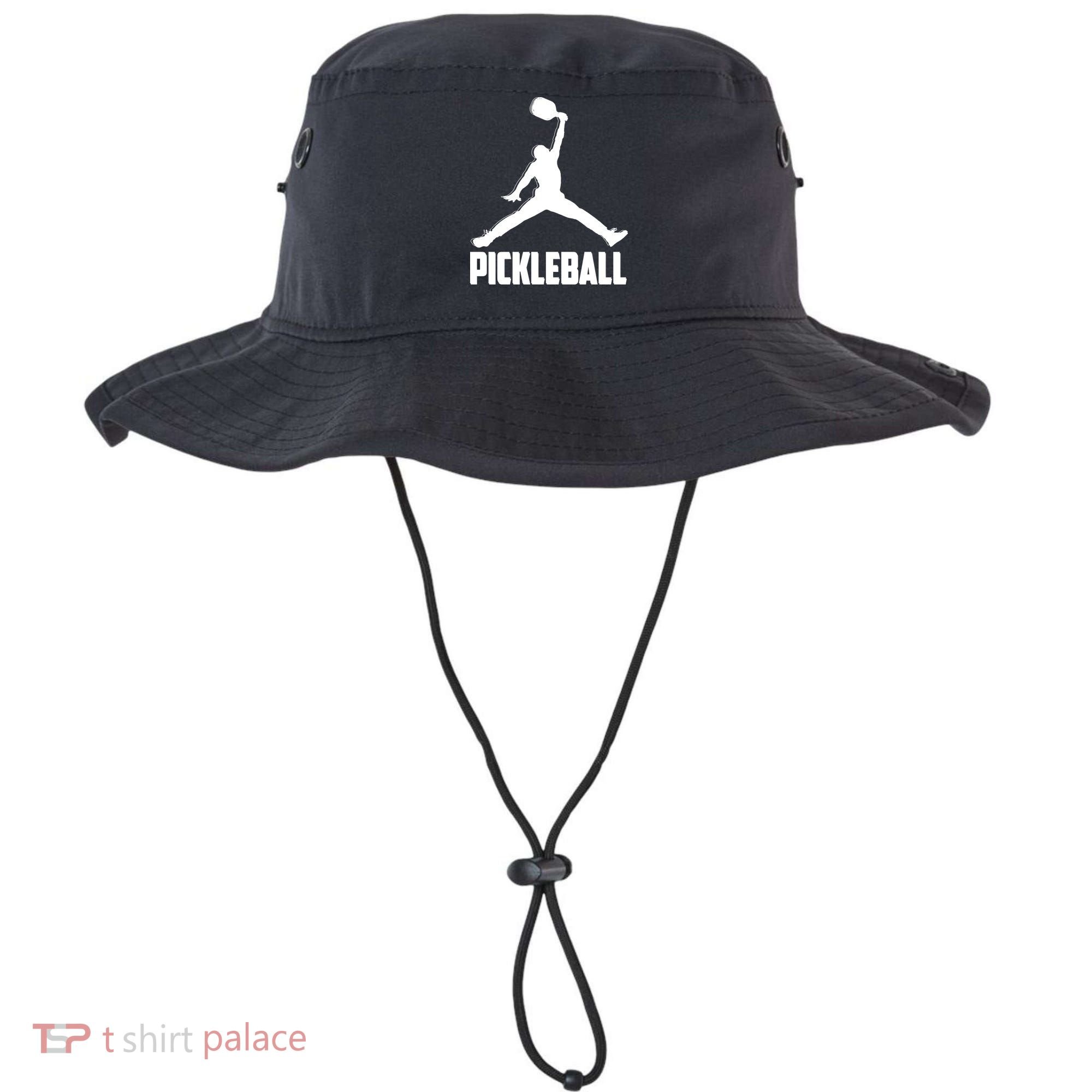 Black And White Pickleball Sports Logo Bucket Hat