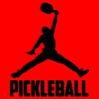 Black And White Pickleball Sports Logo Santa Hat thumb 1
