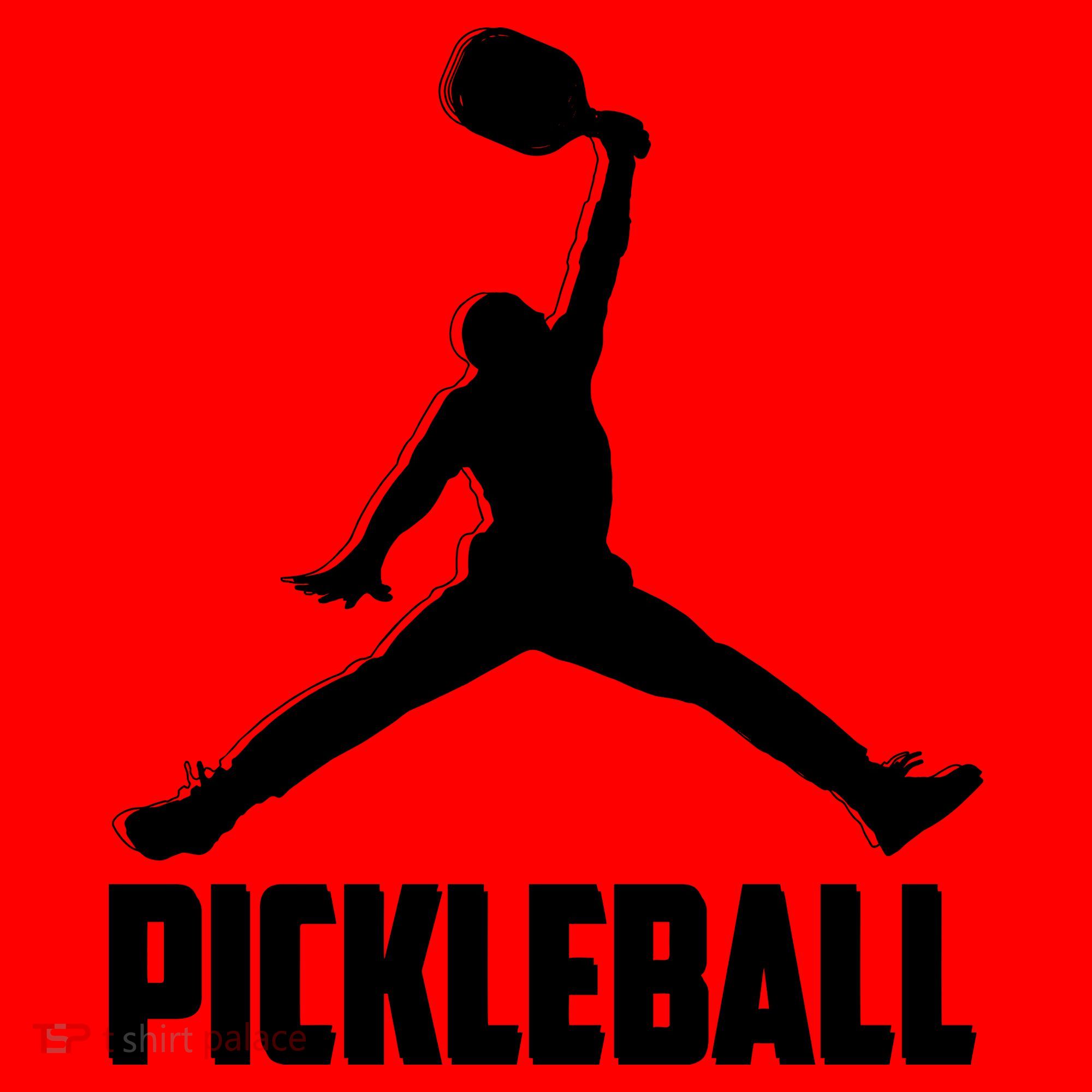 Black And White Pickleball Sports Logo Santa Hat