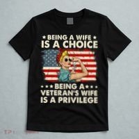 Being A Wife Is A Choice Being A Veteran's Wife Is Privilege T-Shirt thumb 5
