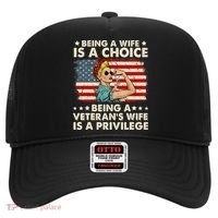 Being A Wife Is A Choice Being A Veteran's Wife Is Privilege Hat thumb 0