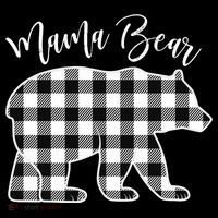 Black And White Buffalo Plaid Mama Bear Christmas Pajama Coffee Mug thumb 5