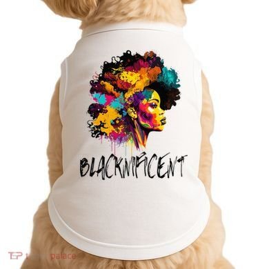 Blacknificent Afro Woman African American Melanin BLM Gift Doggie Tank