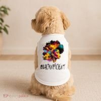 Blacknificent Afro Woman African American Melanin BLM Gift Doggie Tank thumb 2
