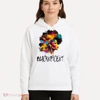 Blacknificent Afro Woman African American Melanin BLM Gift Hoodie thumb 5