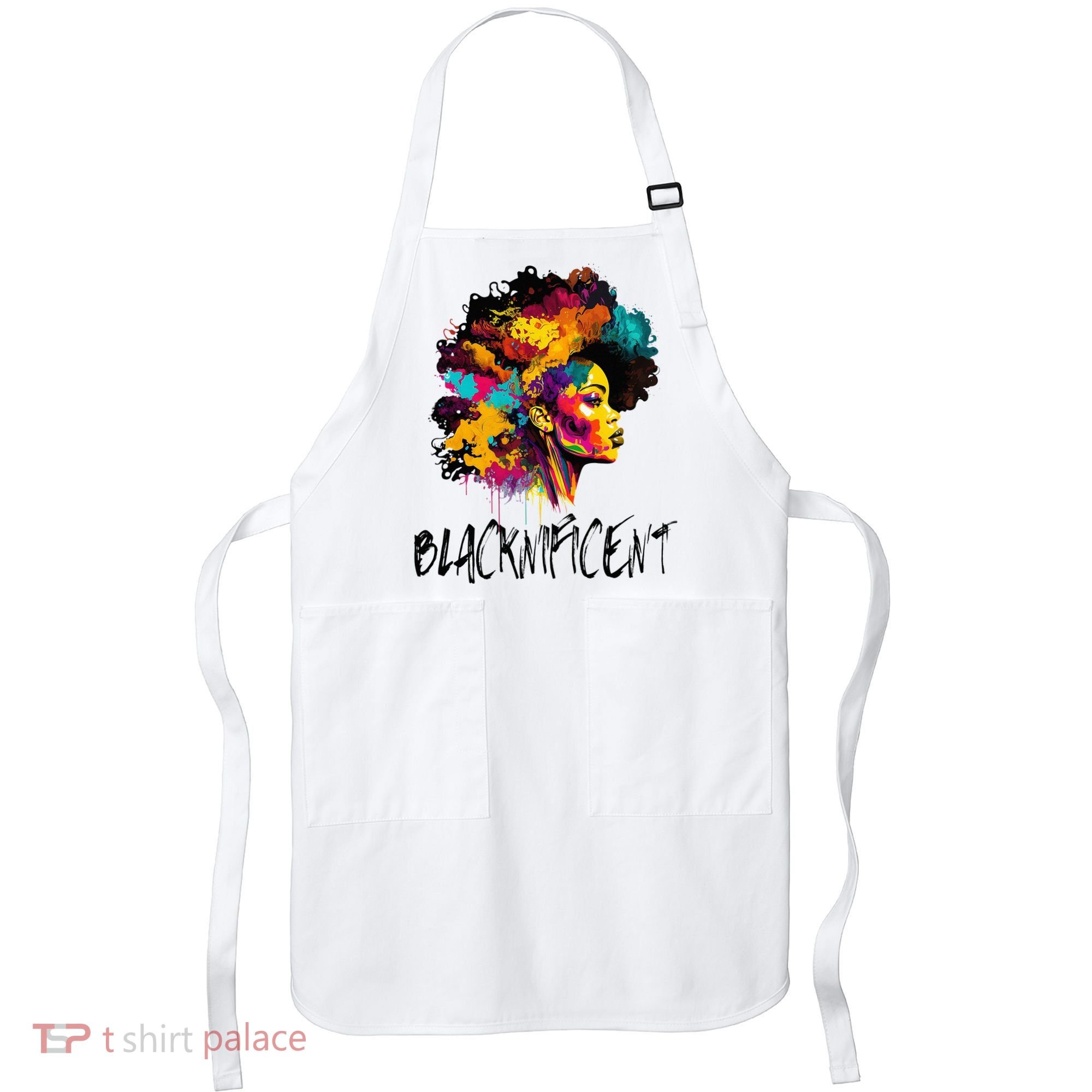Blacknificent Afro Woman African American Melanin BLM Gift Apron