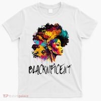 Blacknificent Afro Woman African American Melanin BLM Gift T-Shirt thumb 0