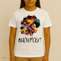 Blacknificent Afro Woman African American Melanin BLM Gift T-Shirt thumb 4