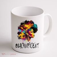 Blacknificent Afro Woman African American Melanin BLM Gift Coffee Mug thumb 1