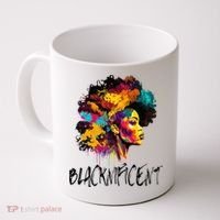 Blacknificent Afro Woman African American Melanin BLM Gift Coffee Mug thumb 0