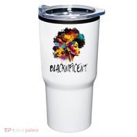 Blacknificent Afro Woman African American Melanin BLM Gift Tumbler thumb 0