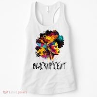 Blacknificent Afro Woman African American Melanin BLM Gift Women's Tank Top thumb 0